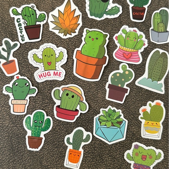 NEW Set of 18 cactus plant stickers for gardeners and plant lovers NWOT - Picture 8 of 9